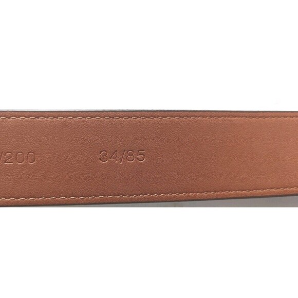 Boconi Mens Leather Dress Belt Dark Brown Size 34 Stretch Panel Dad Classic - Picture 6 of 12